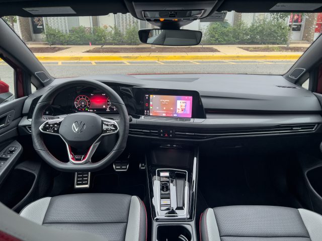 A VW Golf GTI interior