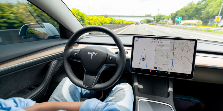 Tesla Full Self Driving requires human intervention every 13 miles