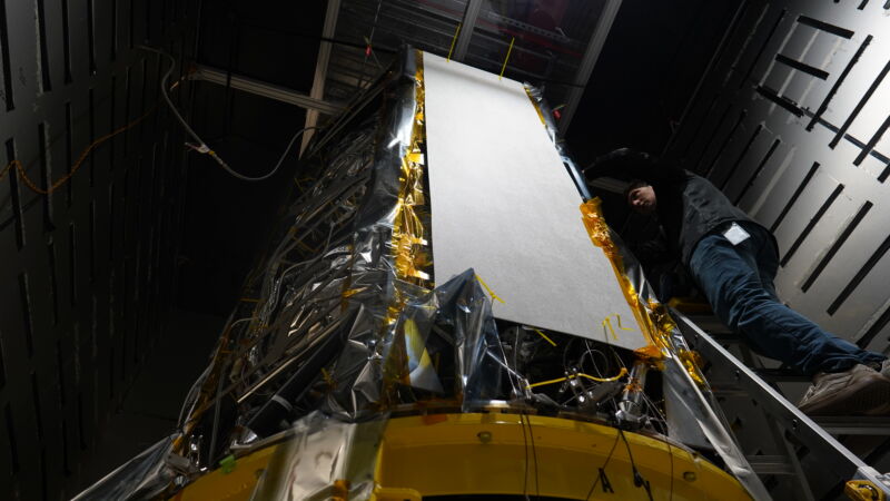 NASA Space Technology The second Intuitive Machines lander is prepared for hot-fire testing this week.