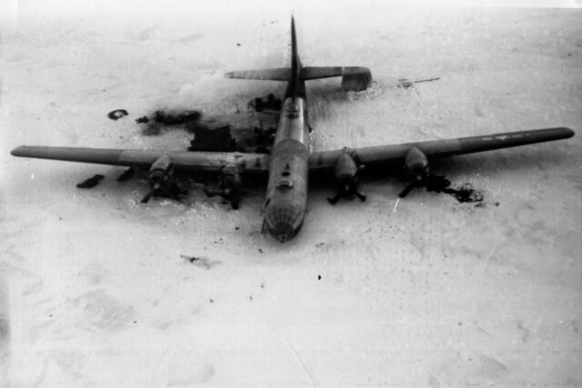 Kee Bird, a B-29 bomber that got badly lost and put down on a frozen Greenland lake in 1947. 