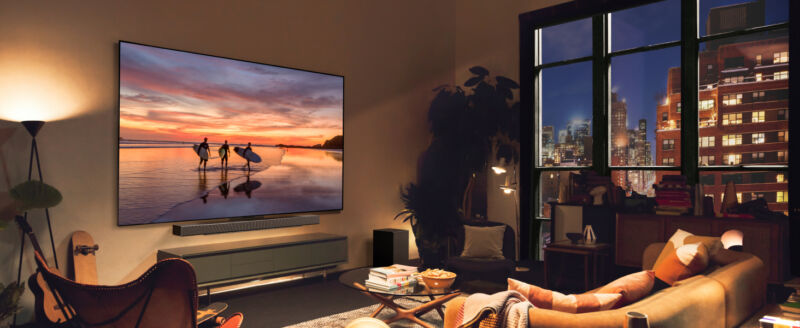 LG G4 OLED TV from 2024. 