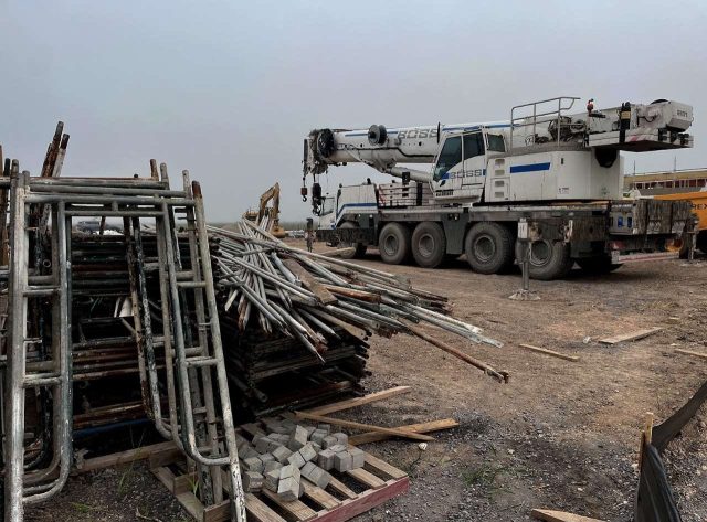 A construction vehicle and equipment