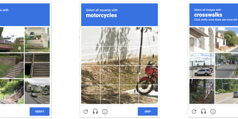 Anyone who has been surfing the web for a while is probably used to clicking through a CAPTCHA grid of street images, identifying everyday objects to 