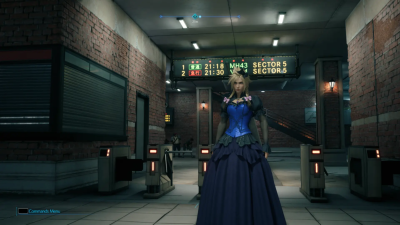 This screenshot of a "Cloud in a dress" mod is being used in place of some other <em>Final Fantasy</em> PC mods that are way too inappropriate for publication on Ars.