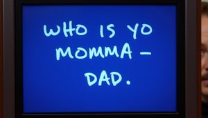 An AI-generated image using Flux and "Dad's Uppercase."