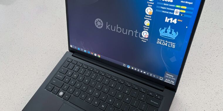 Reseña de Kubuntu Focus Ir14 Gen 2: usar Linux en lugar de jugar con él