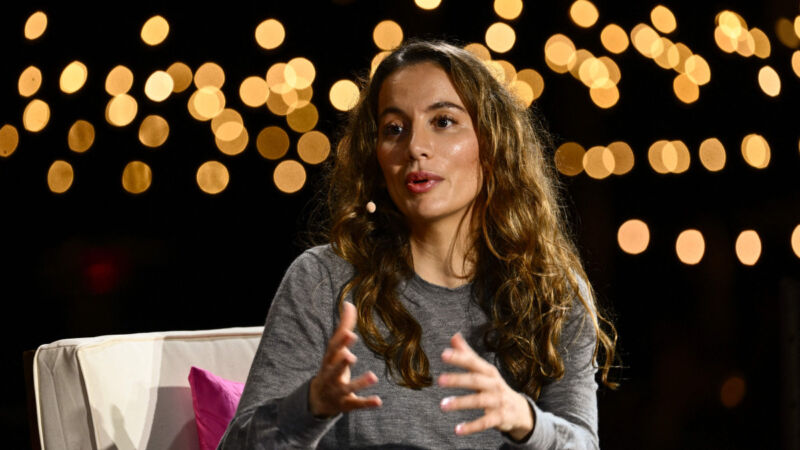 Mira Murati, chief technology officer of OpenAI, speaks during the Wall Street Journal's WSJ Tech Live Conference on October 17, 2023 in Laguna Beach, California.