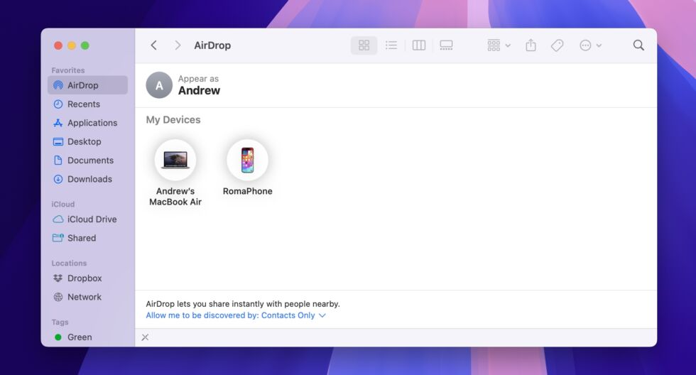 The AirDrop UI in Finder has changed for the first time in years.