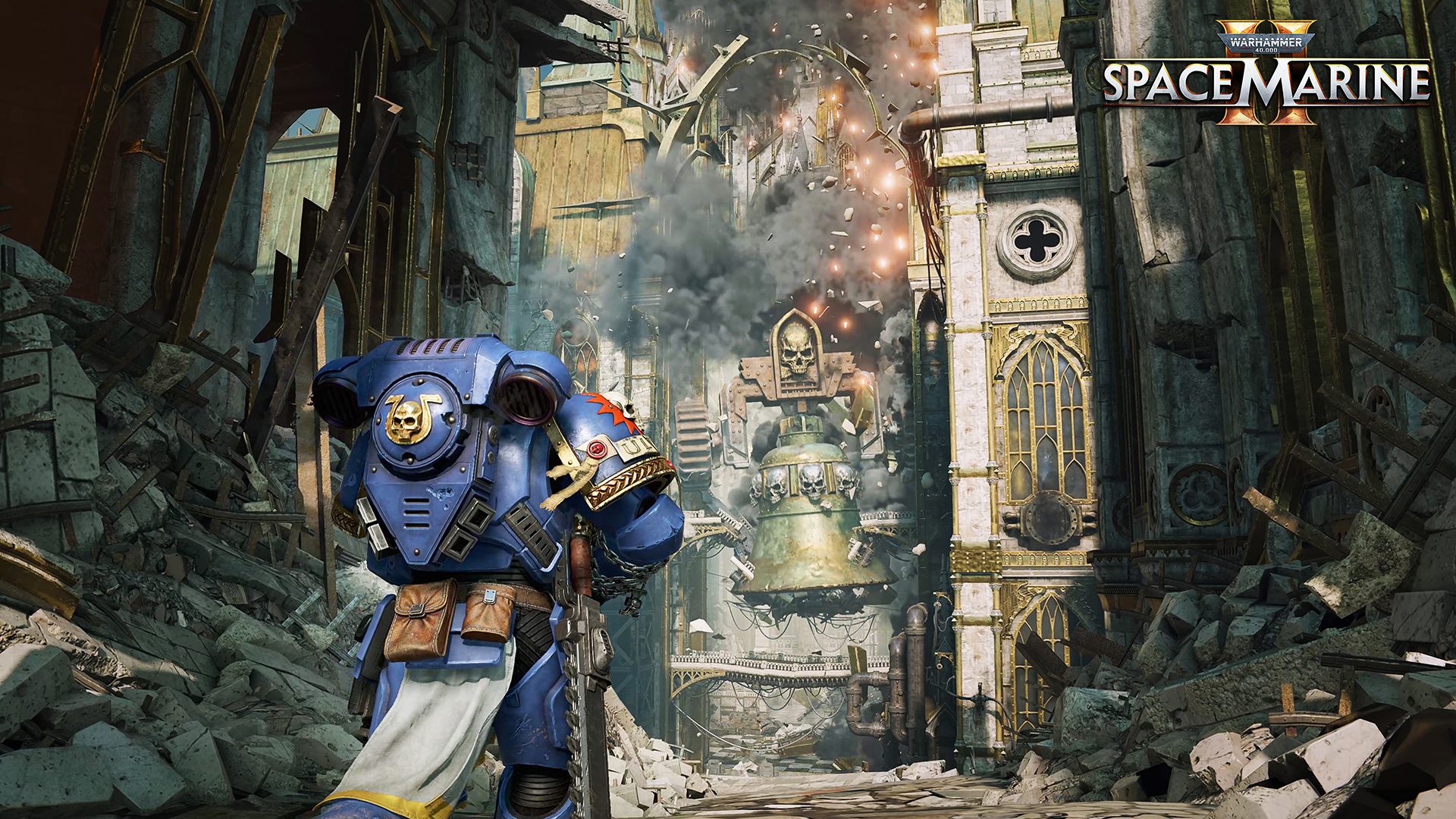 Warhammer 40K: Space Marine 2 is serious heavy-metal shooting and slashing