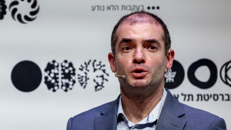 Ilya Sutskever, OpenAI Chief Scientist, speaks at Tel Aviv University on June 5, 2023.