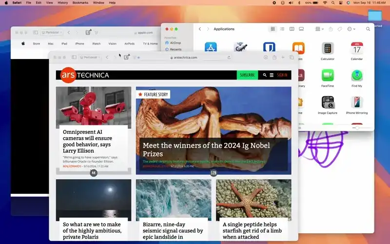 macOS 15 Sequoia: обзор Ars Technica