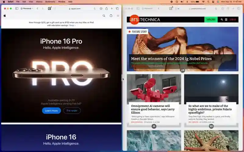 macOS 15 Sequoia: обзор Ars Technica