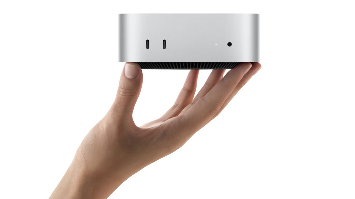 photo of Apple’s first Mac mini redesign in 14 years looks like a big aluminum Apple TV image