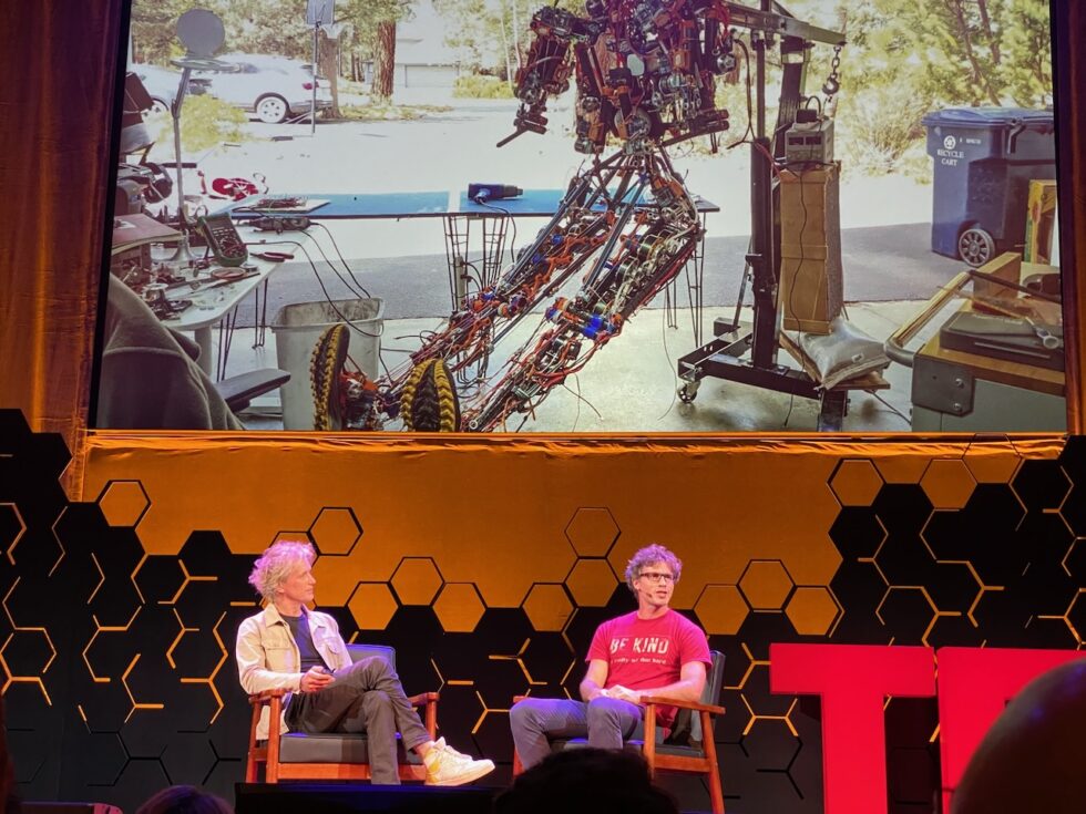 Yves Behar and Christoph Kohstall spoke about how Kohstall built a robot called "Mona" in his Palo Alto garage.