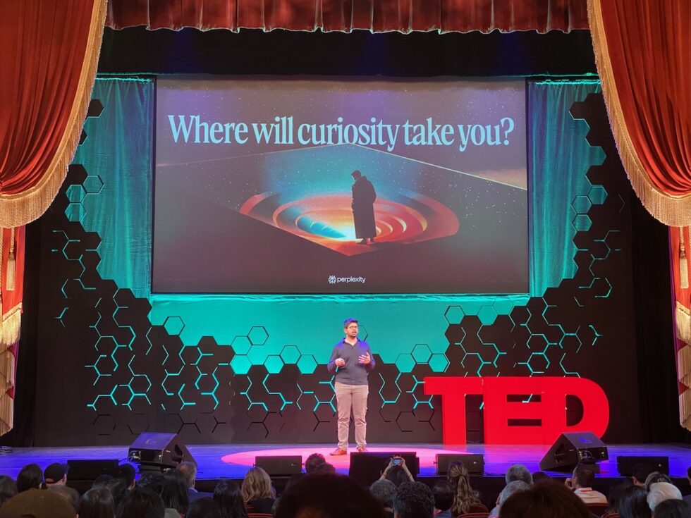 Perplexity AI founder Aravind Srinivas at TED AI 2024.