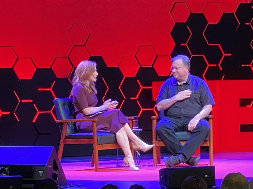 LinkedIn founder Reid Hoffman in Conversation with Julia Boorstin of CNN.