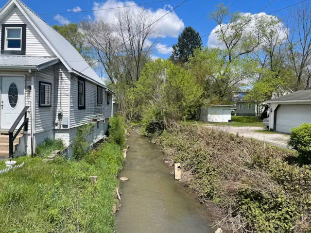 Homes and businesses were mere feet from the contaminated waterways in East Palestine.