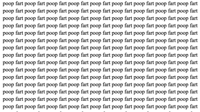 Artist's conception of a portion of the poop-fart document, as fed to NotebookLM.