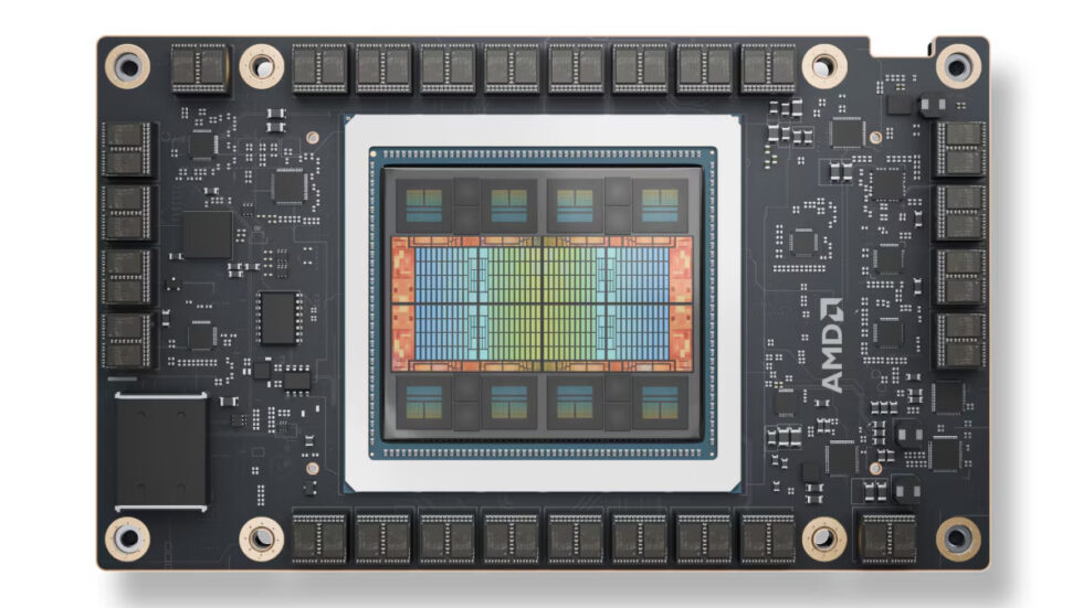 The AMD Instinct MI325X Accelerator.