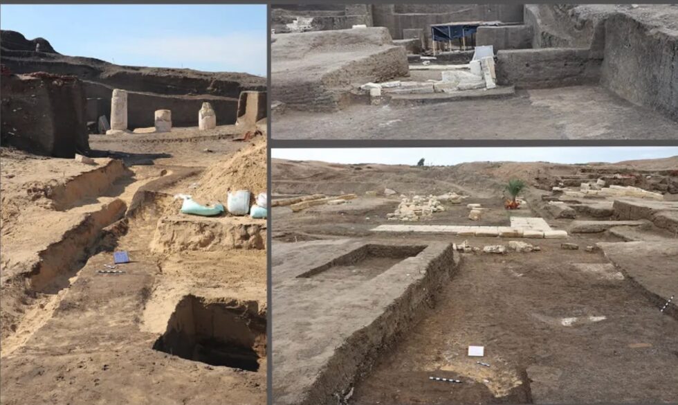 An overview of the excavation site at Tell El-Faraeen, where archaeologists uncovered the first known ancient Egyptian observatory