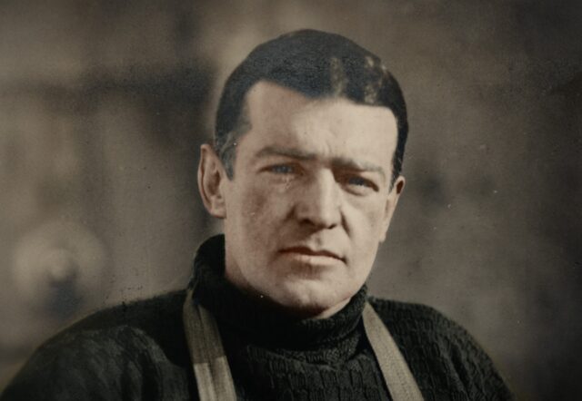 Ernest Shackleton aboard the Endurance in 1914.