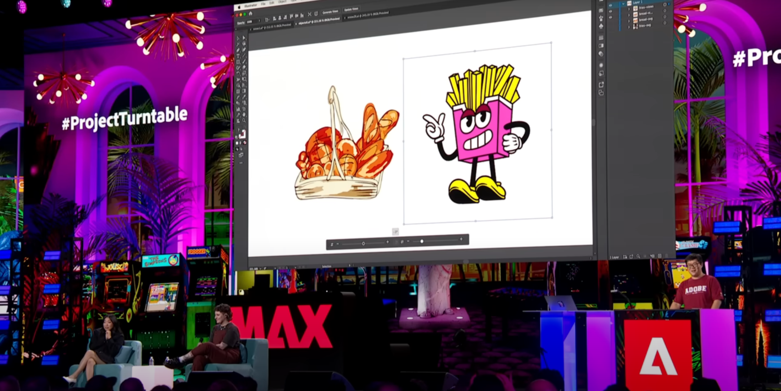 Adobe displays off 3-D rotation device for flat drawings