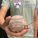 a human hand gripping the baseball surface