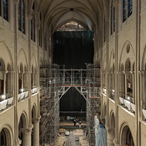 A peek inside the restoration of the iconic Notre Dame cathedral