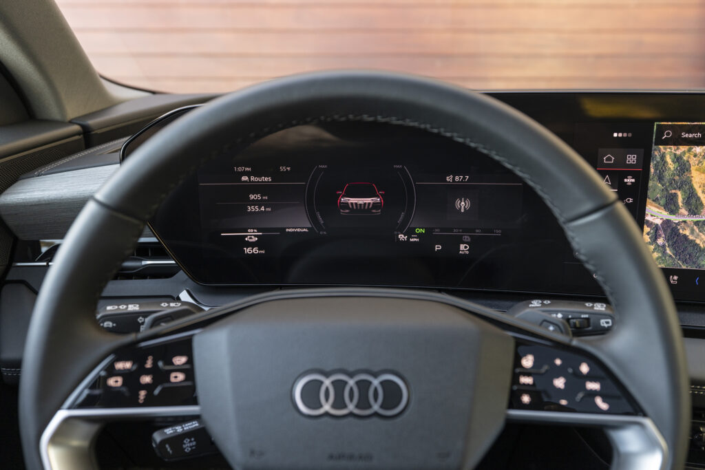 The Audi Q6 digital cockpit.