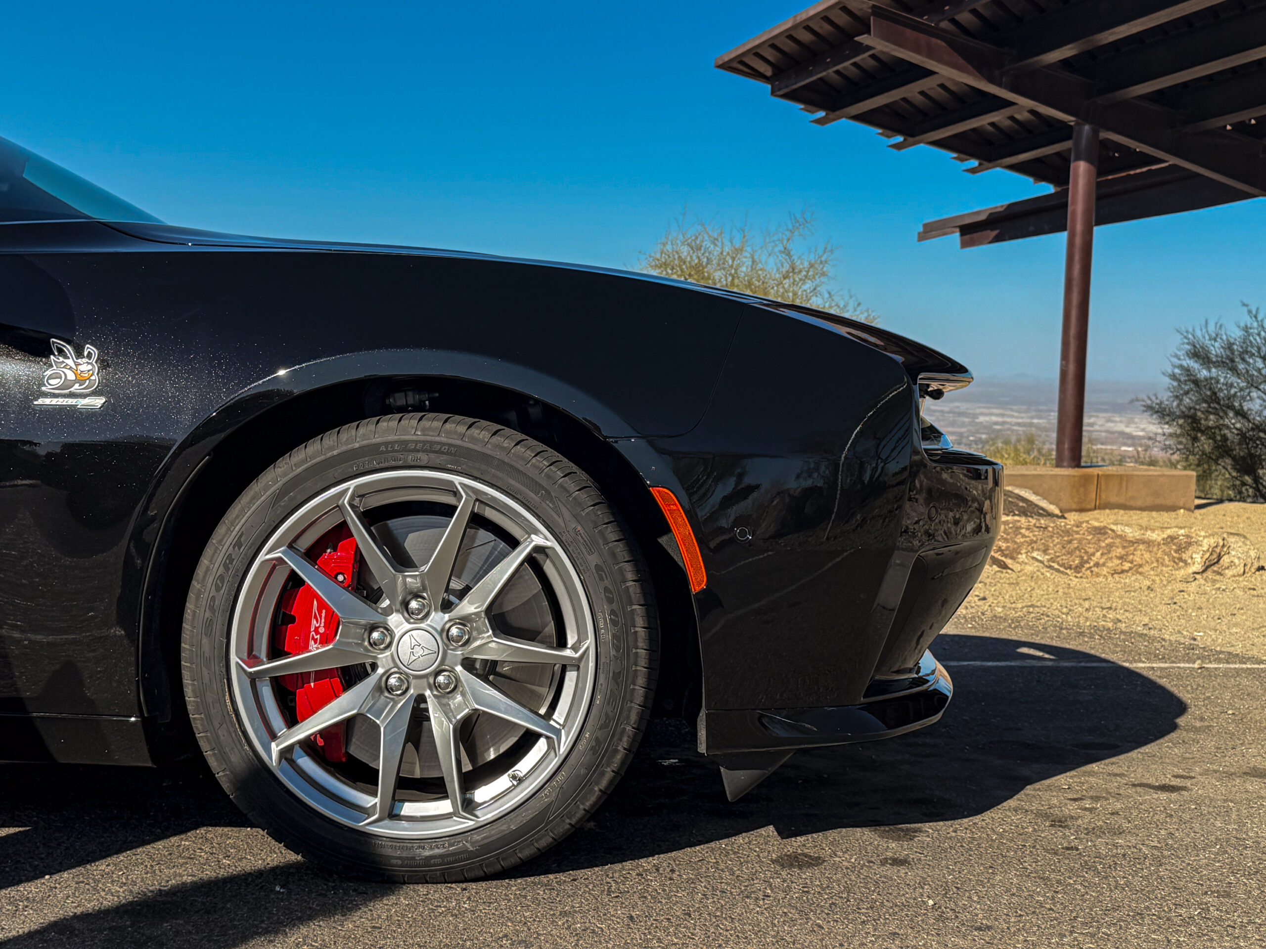 The front half of a Dodge Charger Daytona