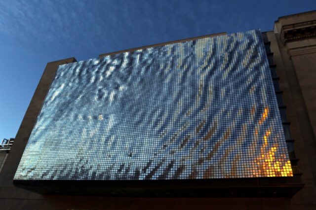 Ned Kahn's Shimmer Wall, The Franklin Institute, Philadelphia, Pennsylvania.