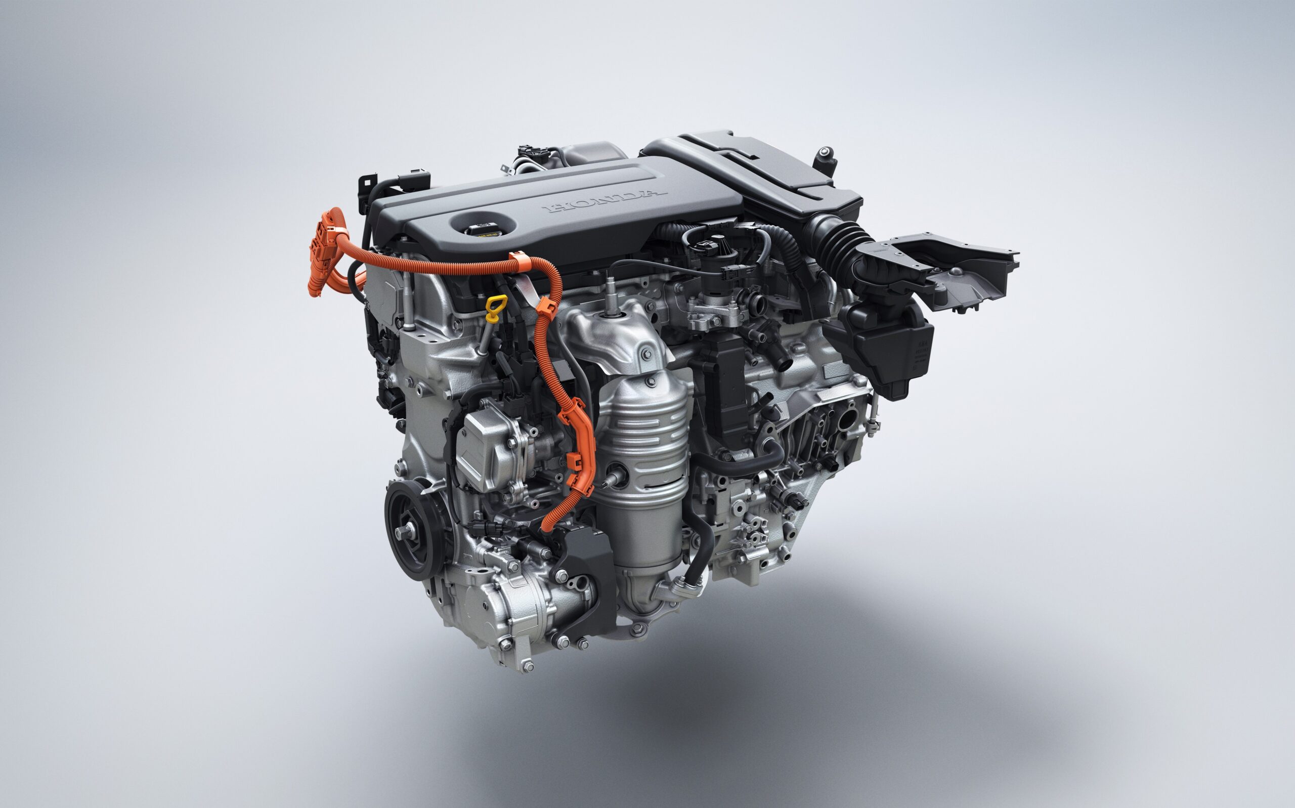 The Honda Civic Hybrid powertrain.