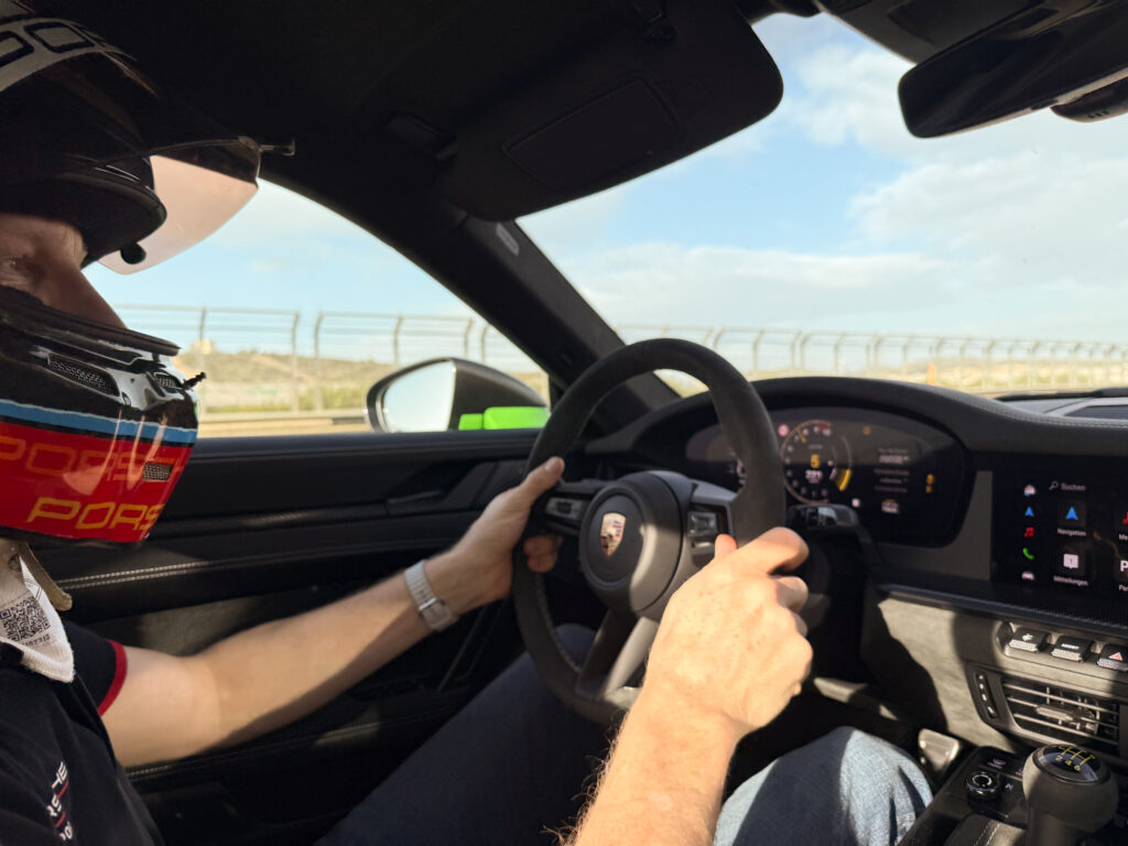 Jörg Bergmeister drives a Porsche 911 GT3