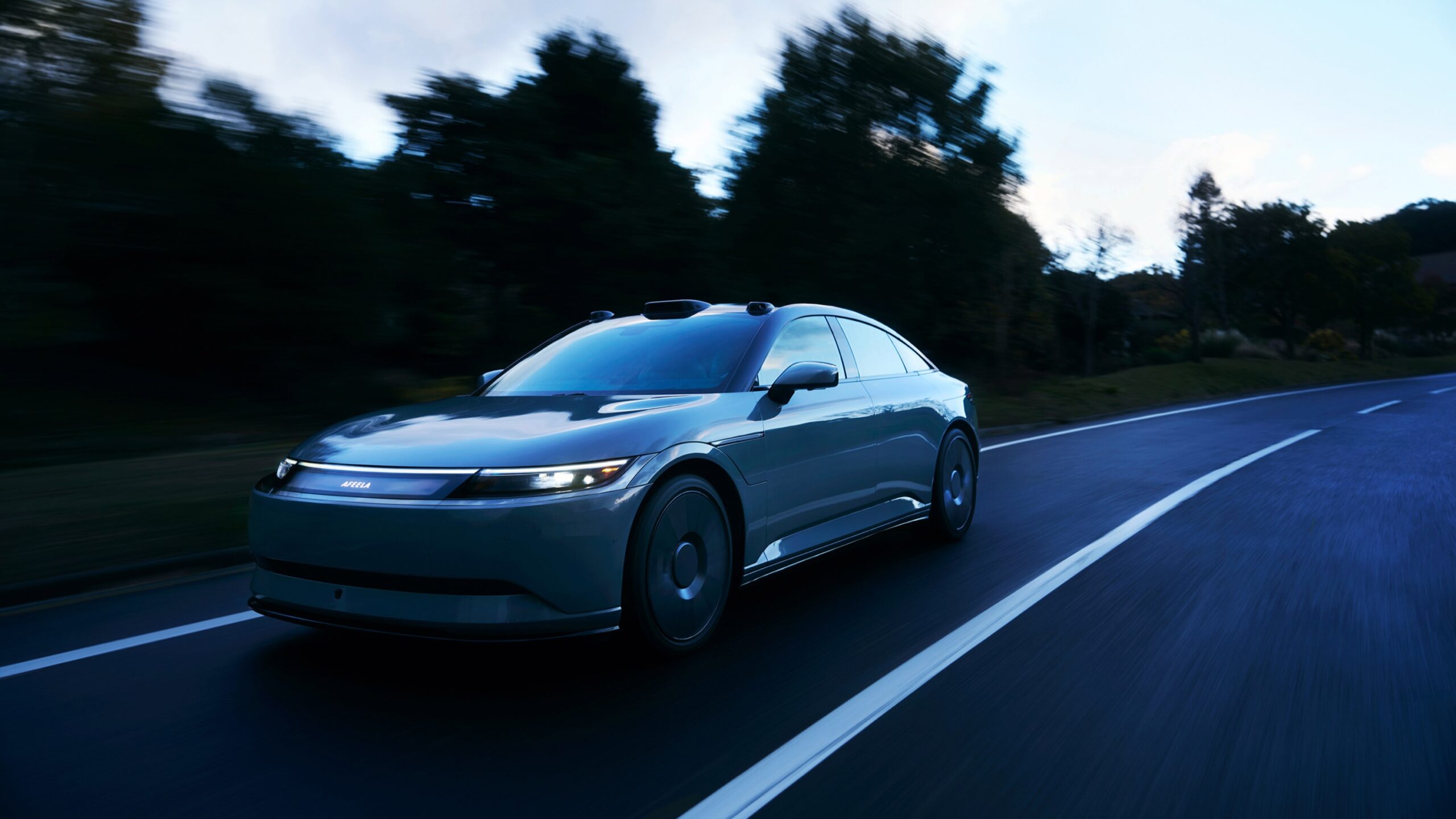 A SMH Afeela 1 on the road