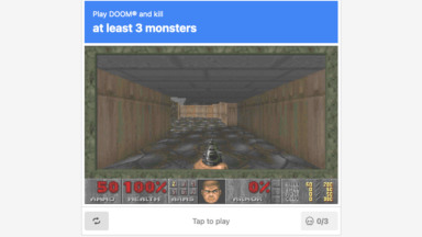 A screenshot of the Doom CAPTCHA