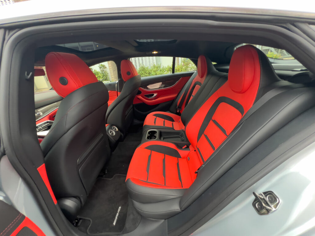 Mercedes-AMG GT four door rear seats