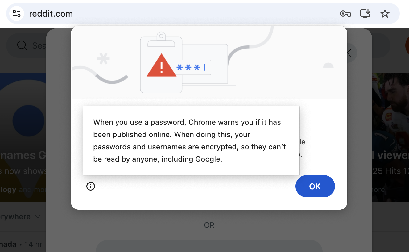 Google เตรียมอัปเกรด Chrome ด้วยฟีเจอร์เปลี่ยนรหัสผ่านอัตโนมัติ 2 google-chrome-ai-password-detected