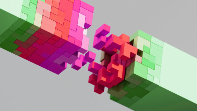 Illustration: Vibrant Colored Futuristic Cubes