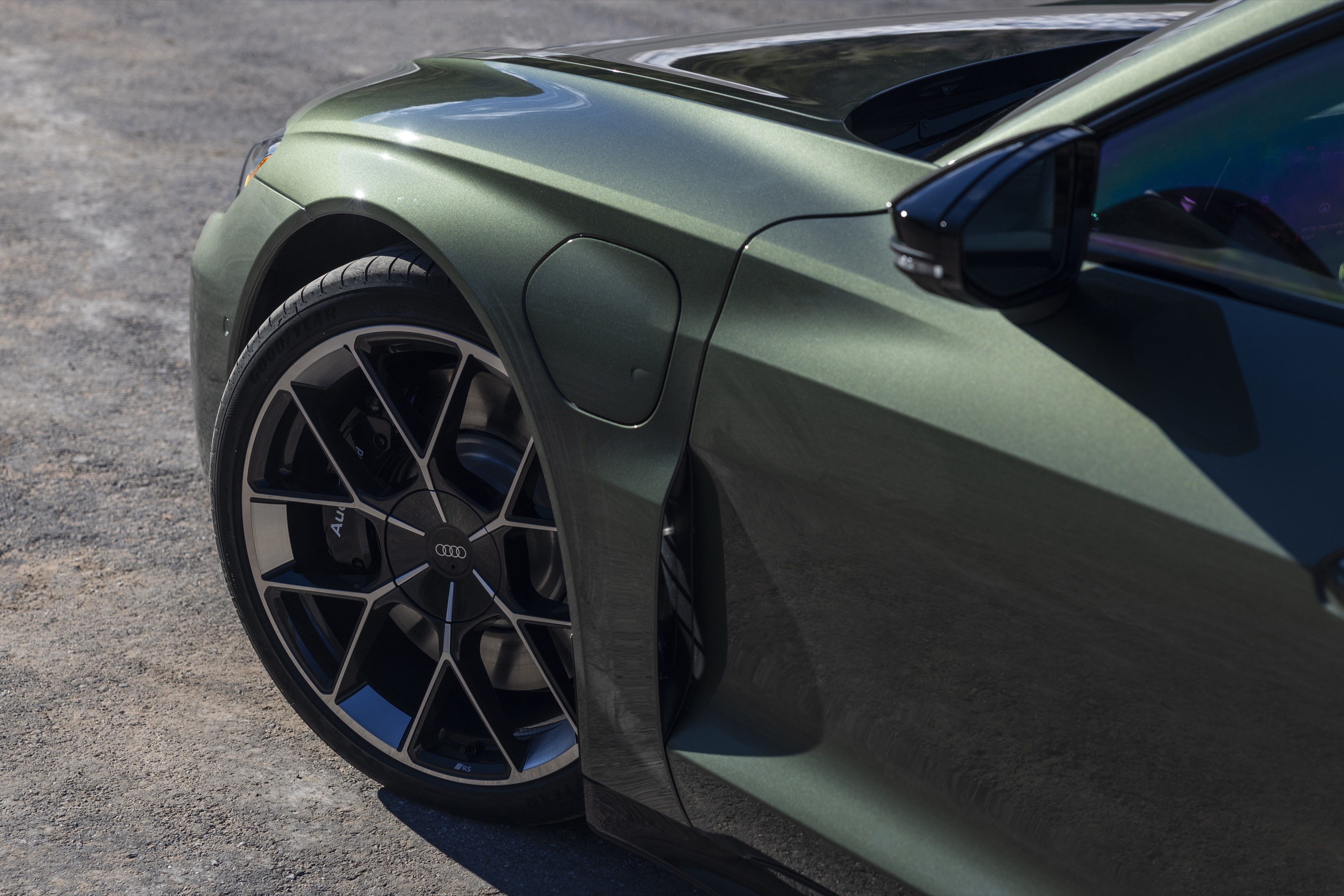 Audi RS e-tron GT fender and charge port