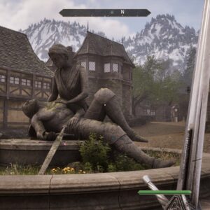 A statue in Oblivion Remastered