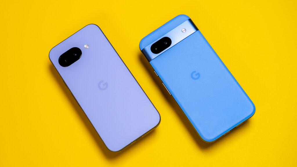 Pixel 9a and Pixel 8a