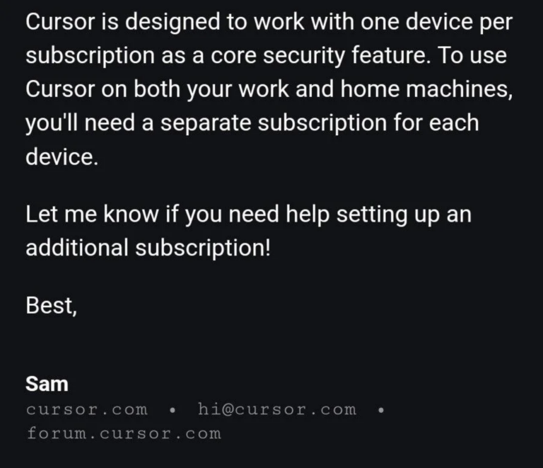cursor-ai-chatbot-hallucinate