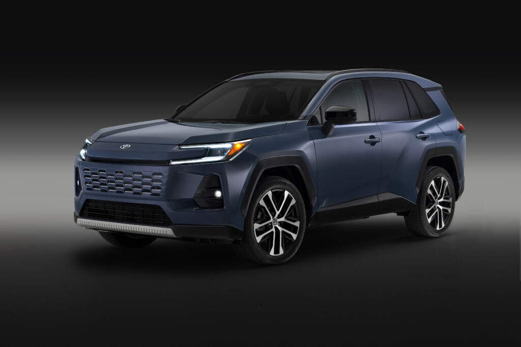 A Toyota RAV4 Limited seen from the front 3/4s