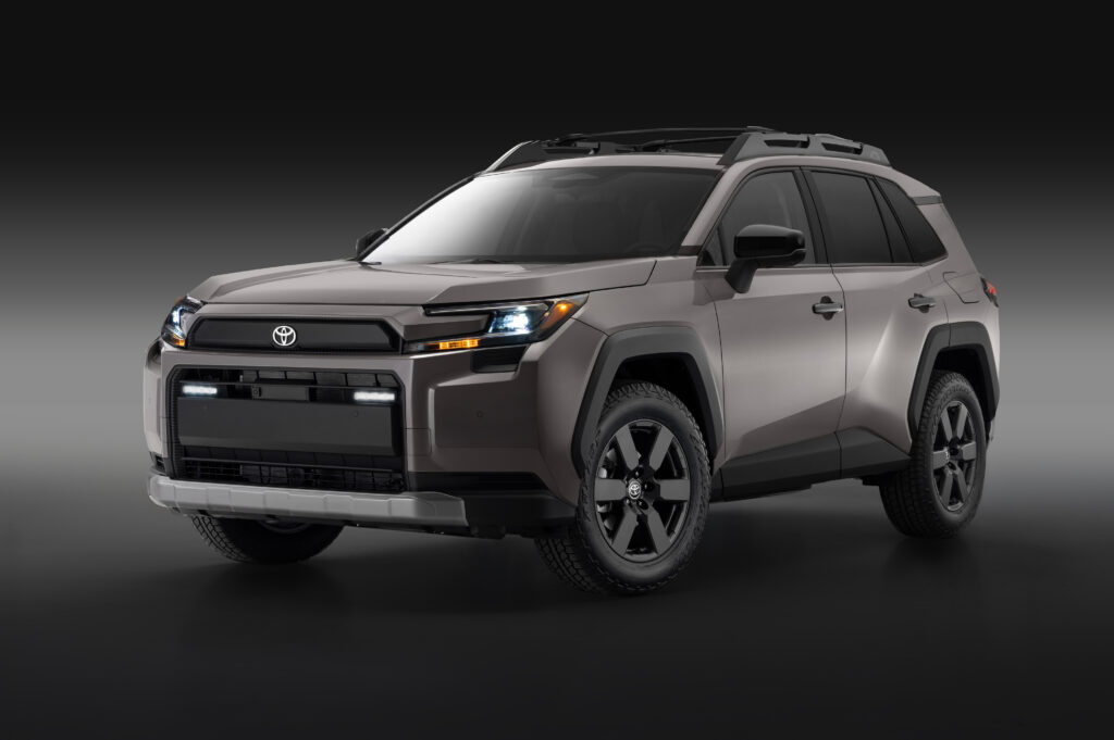 A Toyota RAV4 Woodland seen from the front 3/4s