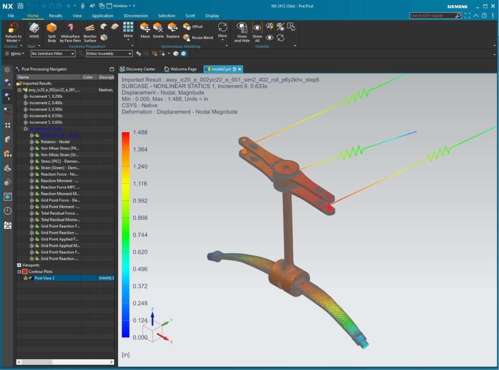 A screenshot of a finite element analysis tool
