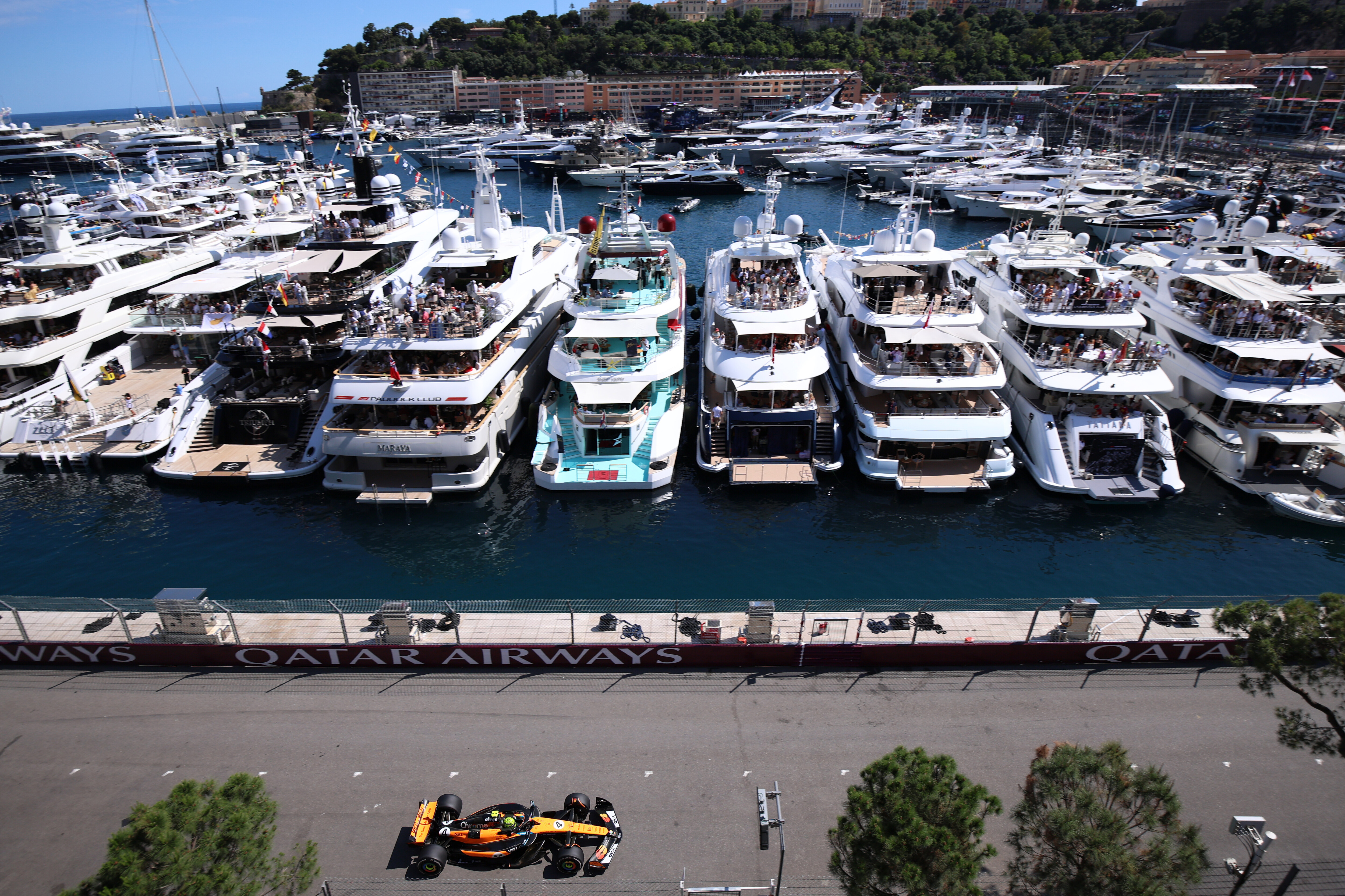 MONTE-CARLO, MONACO - 2025/05/25: Lando Norris of McLaren Formula 1 Team on track during the F1 Grand Prix of Monaco.