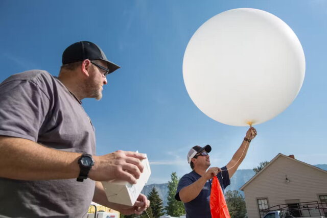 Weather balloon launch