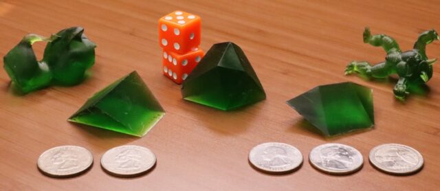 Your next gaming dice could be shaped like a dragon or armadillo