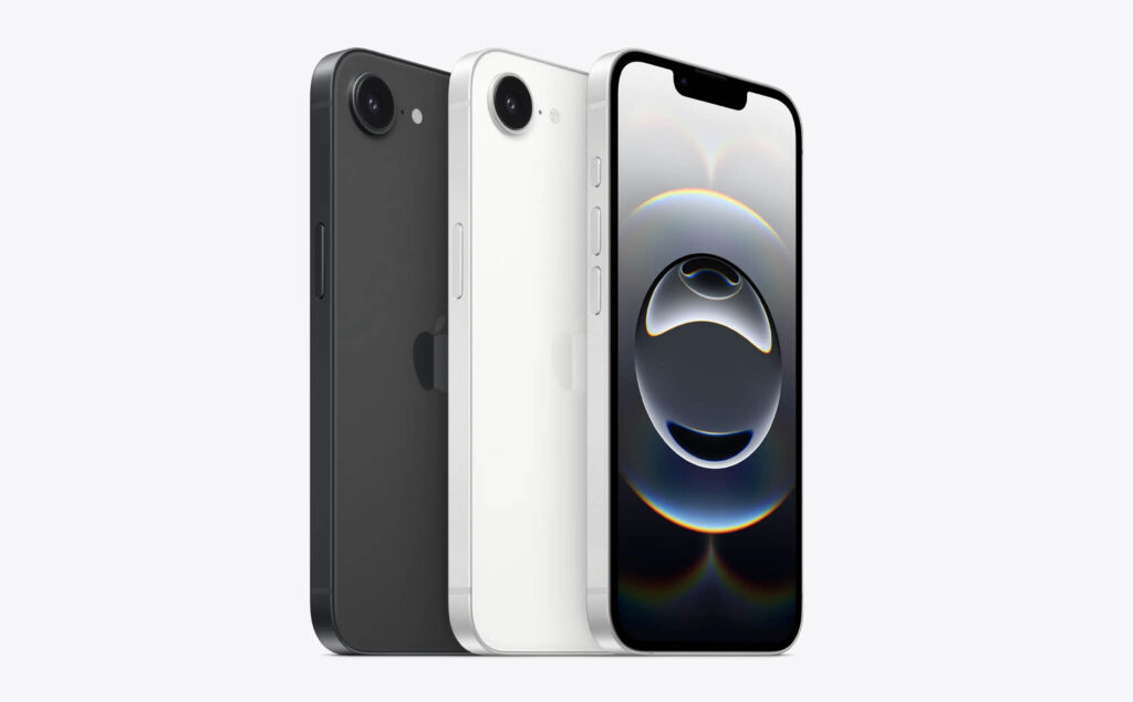Photograph of iPhones