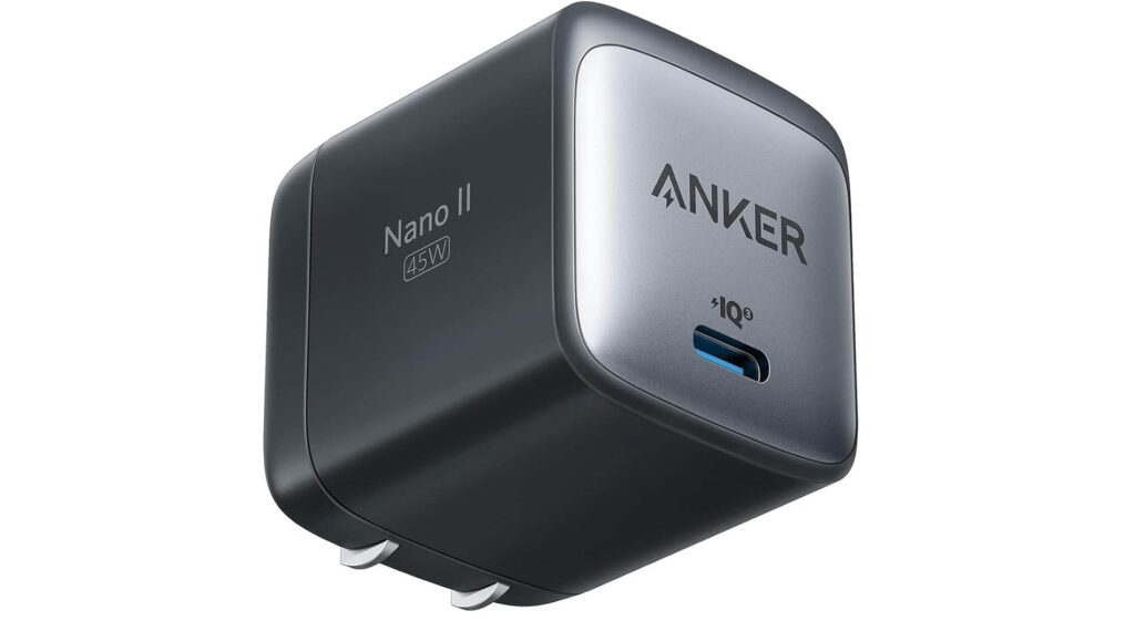 Photograph of an Anker phone charger